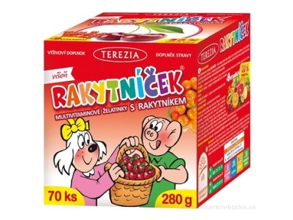 TEREZIA RAKYTNÍČEK multivit.želatínky s rakytníkom 70 ks