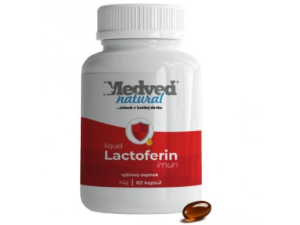 Medveď natural Lactoferin imun liquid 60 kapsúl
