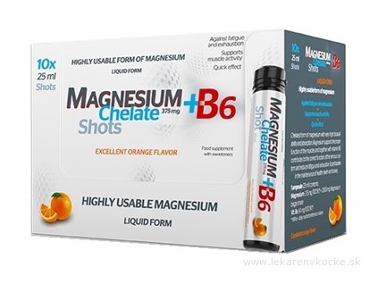 MAGNESIUM Chelate + B6 orange SALUTEM 10x25 ml