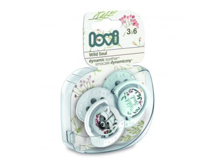 Lovi dynamický utišujúci cumlík Wild Soul 3-6m 2 ks