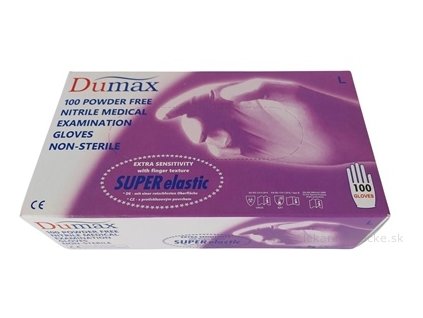 DUMAX RUKAVICE nitrilové vyšetrovacie 100 ks