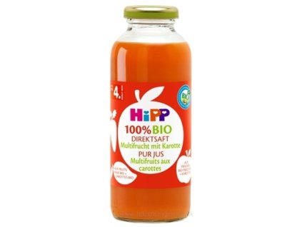 HiPP 100 % BIO Ovocna šťava s karotkou 330 ml