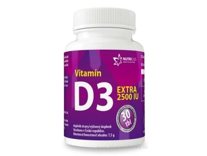 NUTRICIUS Vitamín D3 EXTRA 2500 IU 30 ks