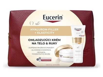 Eucerin Hyaluron-Filler + Elasticity BODY set – telový krém 200 ml + krém na ruky 75 ml