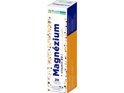 PLUS LEKÁREŇ Magnézium + vitamín B6 20 ks