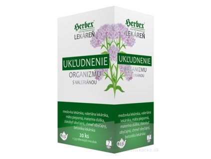 HERBEX Lekáreň UKĽUDNENIE organizmu s Valeriánou 20x3 g