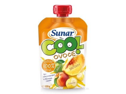 Sunar COOL ovocie Broskyňa, Banán, Jablko 120 g