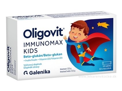 Oligovit IMMUNOMAX KIDS Beta-glukán 10 ks