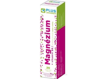 PLUS LEKÁREŇ Magnézium + vitamín B6 20 ks