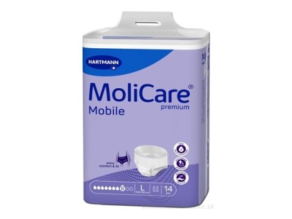 MoliCare Premium Mobile 8,  plienkové nohavičky L, 14ks