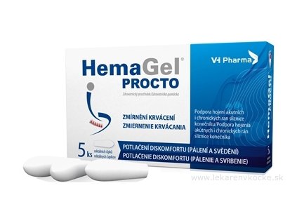 HemaGel PROCTO čapíky rektálne 5 ks