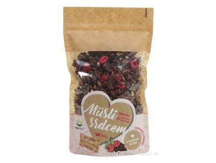 topnatur Müsli srdcom MALINA & Belgická čokoláda 250 g