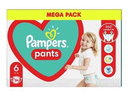 PAMPERS Active PANTS BOX 6 (MEGA PACK) 84 ks