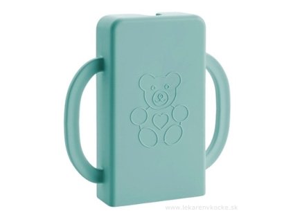 Kapsáček® držiak na detskú kapsičku – mint, ochranný obal proti špine a rozliatiu