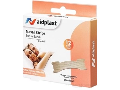 Aidplast Náplasť proti chrápaniu 12 náplastí na nos