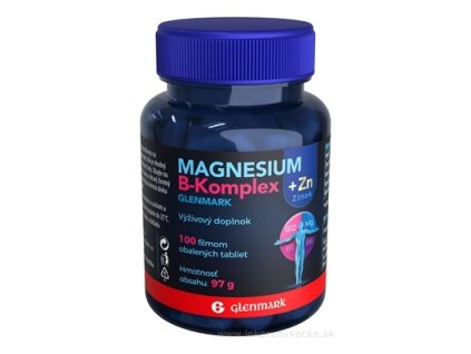 Glenmark Magnesium B‑Komplex + Zinok 60 tbl – na únavu, nervy, svaly a imunitu