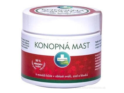 Annabis KONOPNÁ MASŤ na masáž v oblasti svalov, chrbta a kĺbov 1x330 ml
