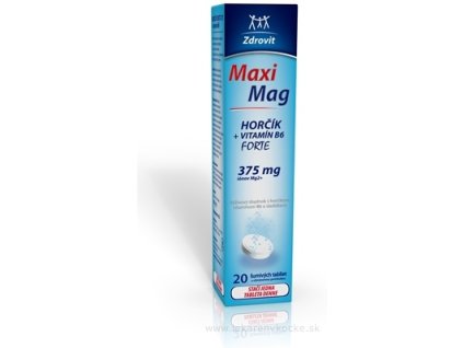 Zdrovit MaxiMag HORČÍK FORTE (375 mg) + VITAMÍN B6 20 ks