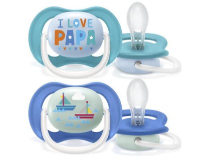 Philips AVENT Avent cumlík ultra air text 6-18 m chlapec 2 ks