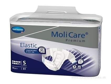 MOLICARE Premium elastic 9 kvapiek S plienkové nohavičky zalepovacie 26 ks