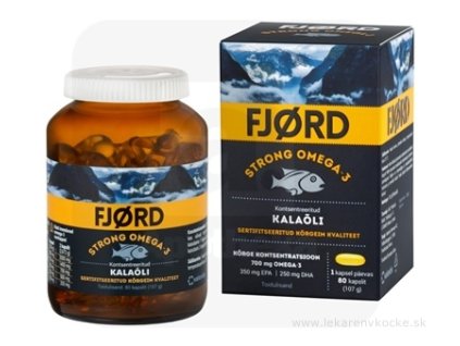 FJORD Strong omega-3 rybí olej 80 kapsúl