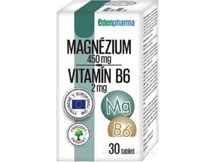 EDENPharma MAGNÉZIUM + Vitamín B6 30 ks