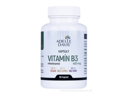 Adelle Davis VITAMÍN B3, nikotínamid 400 mg 60 ks