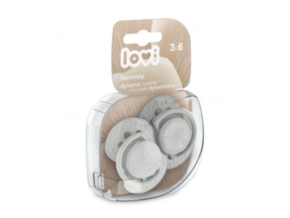 Lovi Utišujúci dynamický cumlík HARMONY boy 3-6m 2 ks