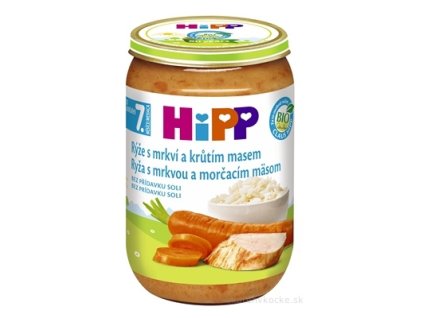 HiPP Prikrm BIO Ryža s mrkvou a morčacím mäsom 220 g