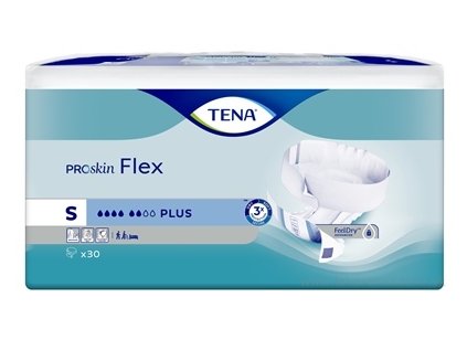 TENA Flex Plus S inkontinenčné nohavičky s rýchloupevňovacím pásom 1x30 ks