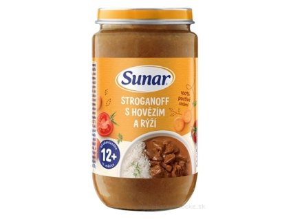 Sunar STROGANOV S HOVÄDZÍM MÄSOM zeleninovo-mäsový príkrm 235 g