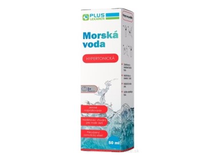 PLUS LEKÁREŇ Morská voda hypertonická nosový sprej 50 ml – uvoľňuje upchatý nos