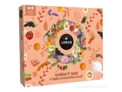 LEROS VOŇAVÝ SAD 6 druhov ovocných čajov po 5 vrecúšok 1set