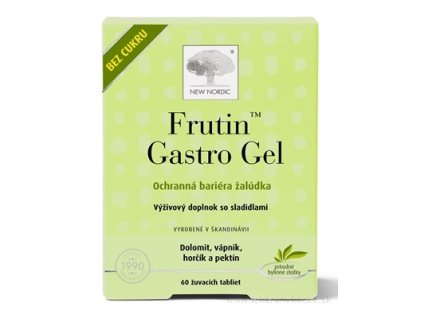 NEW NORDIC Frutin Gastro Gel 60 žuvacích tabliet – na pálenie záhy a reflux“
