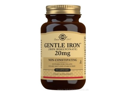 Solgar Železo (bisglycinát železnatý) 20 mg 90 ks
