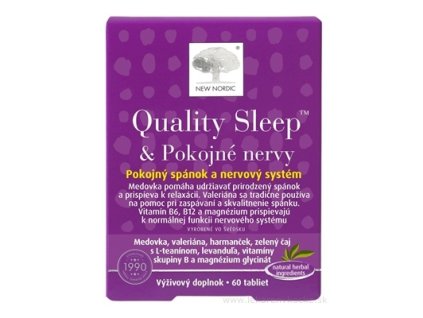 New Nordic Quality Sleep & Pokojné nervy – doplnok stravy na spánok a upokojenie, 60 tabliet