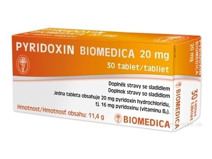 PYRIDOXIN BIOMEDICA 20 mg 3x10 ks