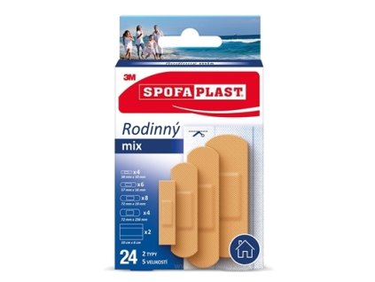 3M SPOFAPLAST č.603 Náplasti Rodinný mix 24 ks