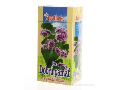 APOTHEKE ČAJ PRE DOBRÚ PAMÄŤ GINKGO BILOBA 20x1,5 g