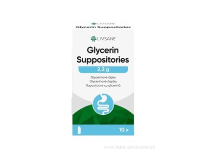 LIVSANE Glycerínové čapíky 10 ks