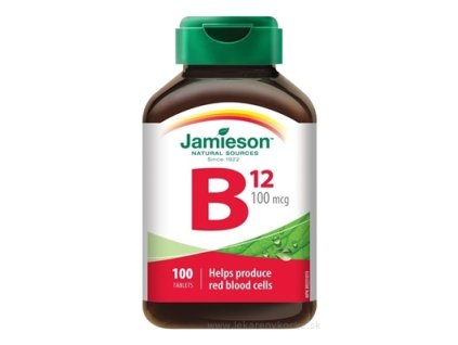 JAMIESON VITAMÍN B12 METYLKOBALAMÍN 100 µg 100 ks