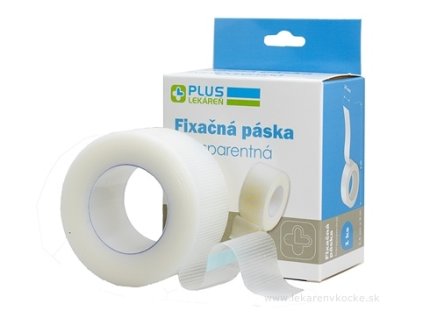 PLUS LEKÁREŇ Fixačná páska transparentná 1 ks