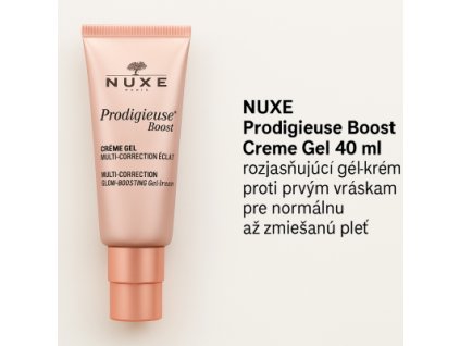 NUXE Prodigieuse Boost Creme Gel 40 ml – rozjasňujúci gél-krém proti prvým vráskam pre normálnu až zmiešanú pleť