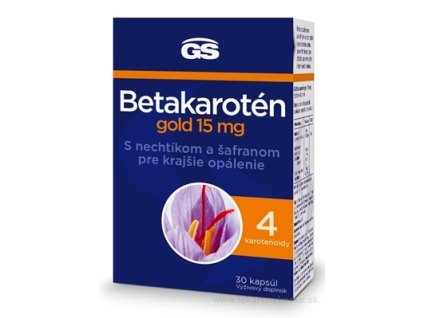 GS Betakarotén gold 15 mg 30 ks