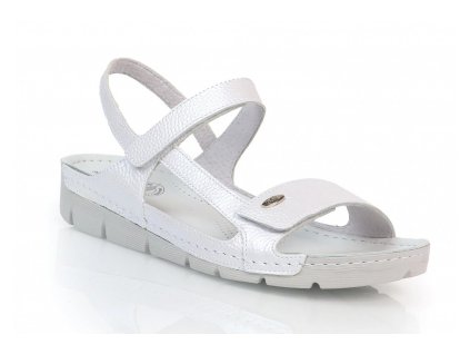 Batz Miri Pearl White č.38 elegantné perleťovo biele sandále s anatomickou stielkou