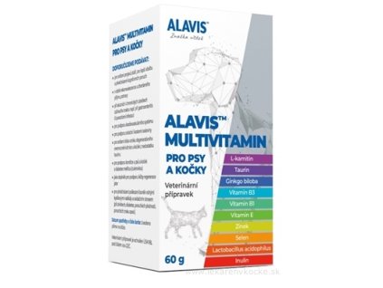 ALAVIS MULTIVITAMÍN pre psy a mačky 60 g