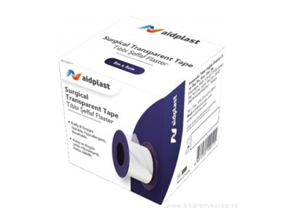 Aidplast Náplasť priehľadná na cievke (2,5 cm x 5 m) 1 cievková náplasť