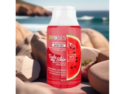 Rose - TASTE MY SKIN hydratačný prírodný sprchový gél s extraktom z melóna 300 ml