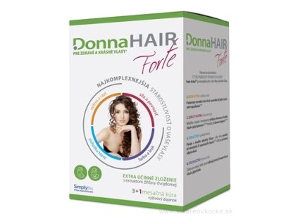 DONNA HAIR Forte 4 mesačná kúra 90+30 kapsúl