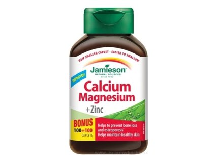 JAMIESON VÁPNIK, HORČÍK SO ZINKOM tbl 100+100 zadarmo (200 ks)